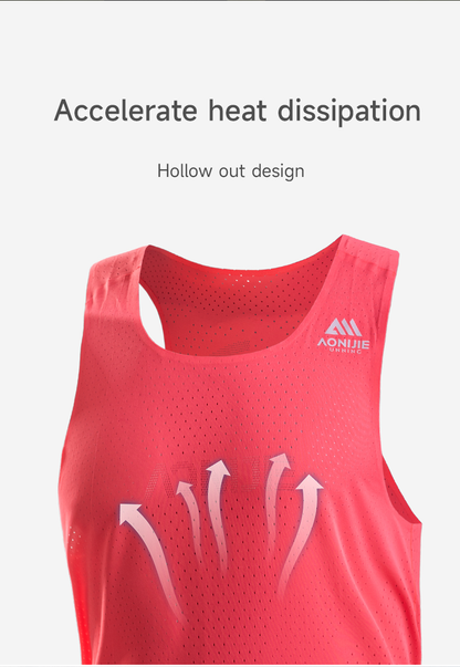 Aonijie Men Sports SINGLET FM5188 - PINK MEDIUM