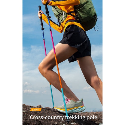 Aonijie Running Trekking Pole Aluminum Alloy Hiking Sticks Adjustable E4208 - 1 PC 110-130cm RAINBOW