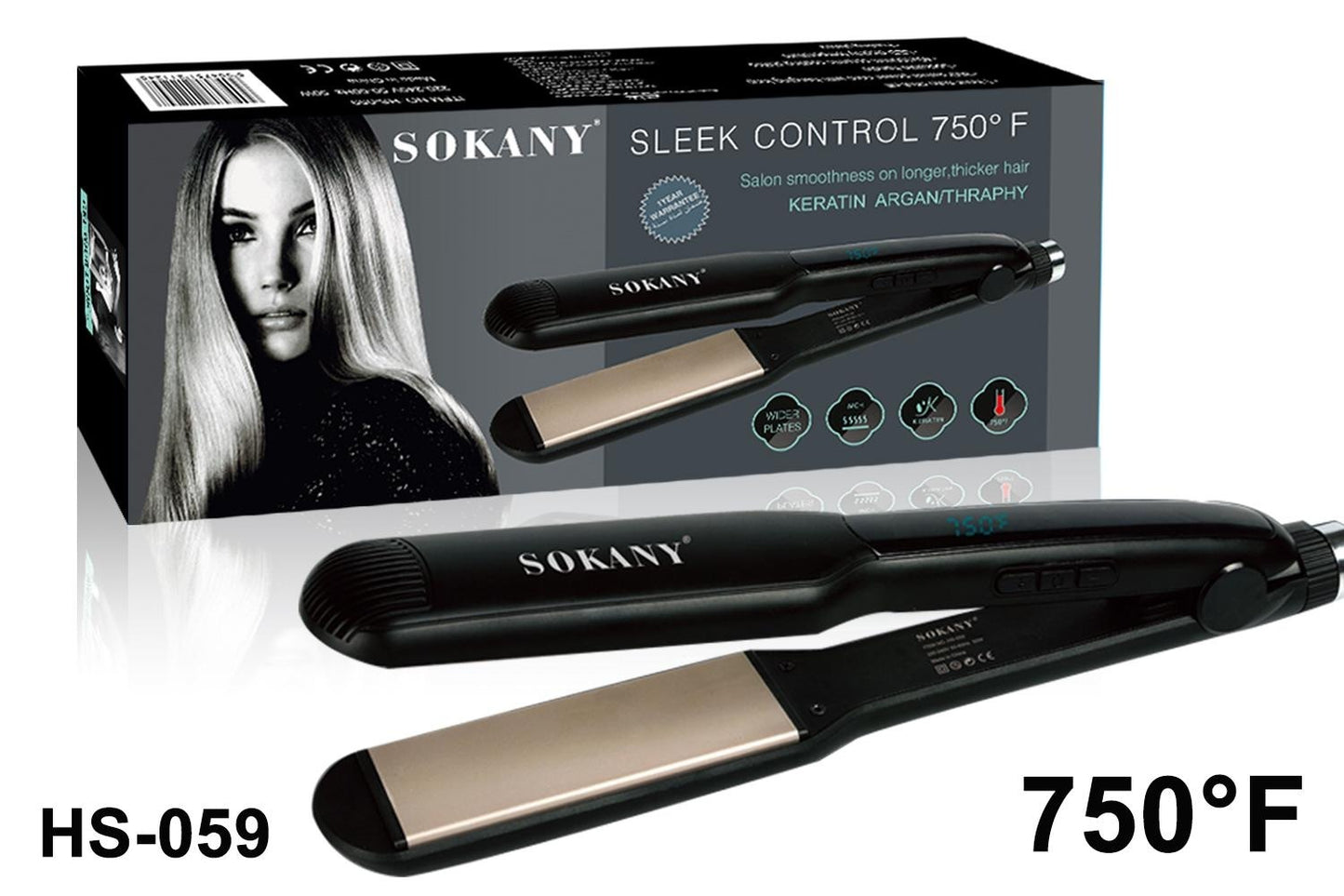 Sokany Sleek Control HAIR FLAT IRON