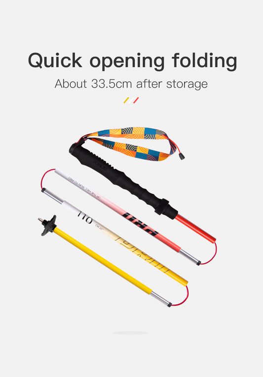 Aonijie Trekking pole E4207 - 1 PC 120cm RED YELLOW