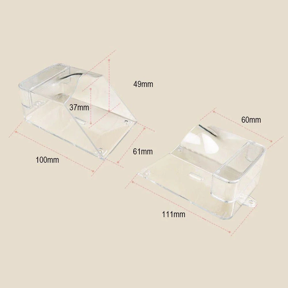 Waterproof Outdoor Transparent Cover for Home Door Wireless Doorbell - White