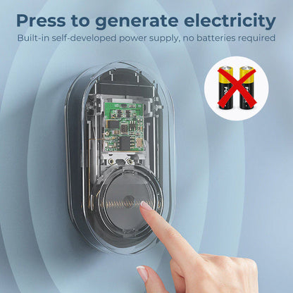 Smatrul WIRELESS DOOR BELL - BLACK BATTERY MODEL 1 Button / 1 Receiver