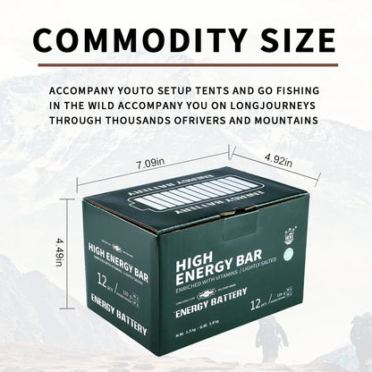 High Energy Bar 120g - Exp. Date  April 2045 - SALTY
