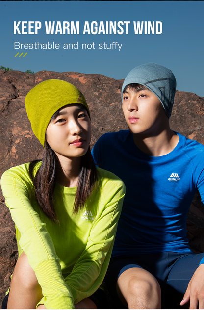 Aonijie OUTDOOR WOOL KNITTED HAT M-39 For Men and Women -- NAVY BLUE