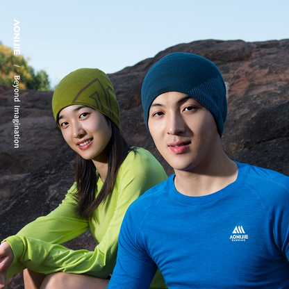 Aonijie OUTDOOR WOOL KNITTED HAT M-39 For Men and Women -- NAVY BLUE