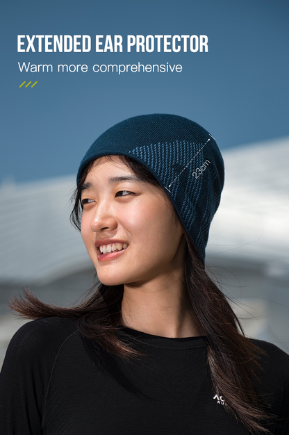 Aonijie OUTDOOR WOOL KNITTED HAT M-39 For Men and Women -- NAVY BLUE