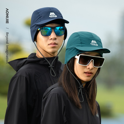 Aonijie OUTDOOR SPORTS WARM CAP E4613 for Men and Women -- BLACK