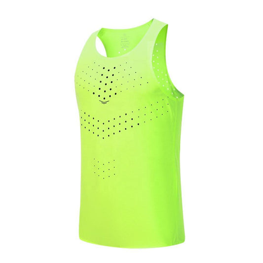 Sportex Ultra Light 50G Seamless Quick Dry Running Singlet for Men & Women - FLUORESCENT GREEN