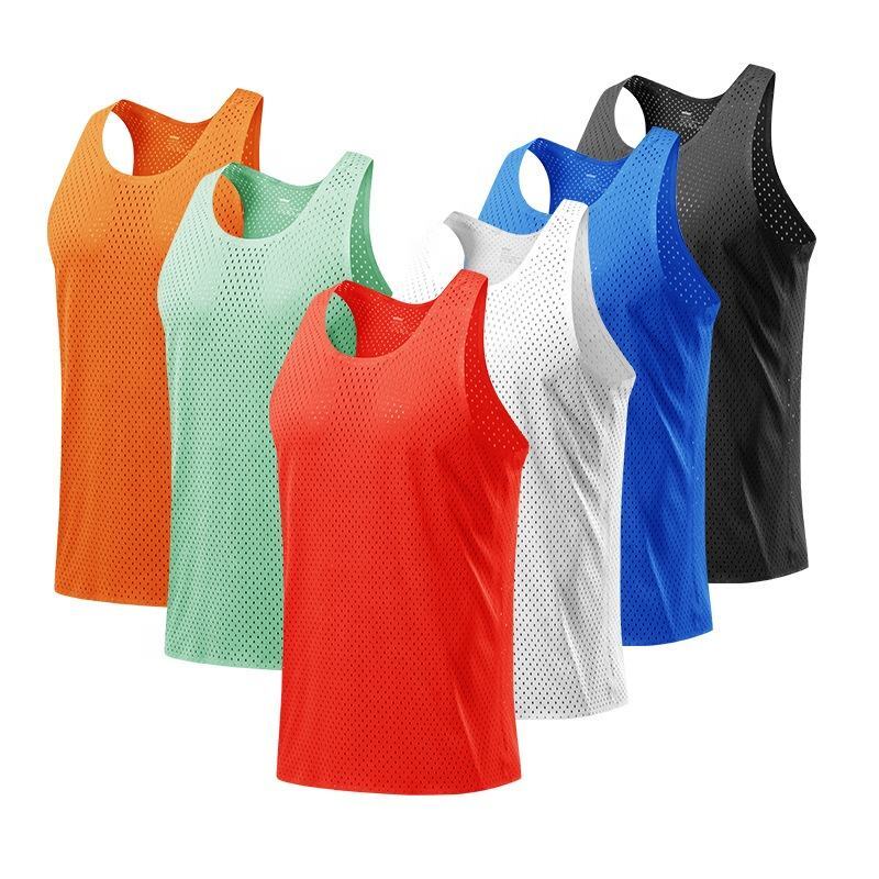 Sportex Ultra Light 61G Seamless Quick Dry Running Singlet for Men & Women - ORANGE