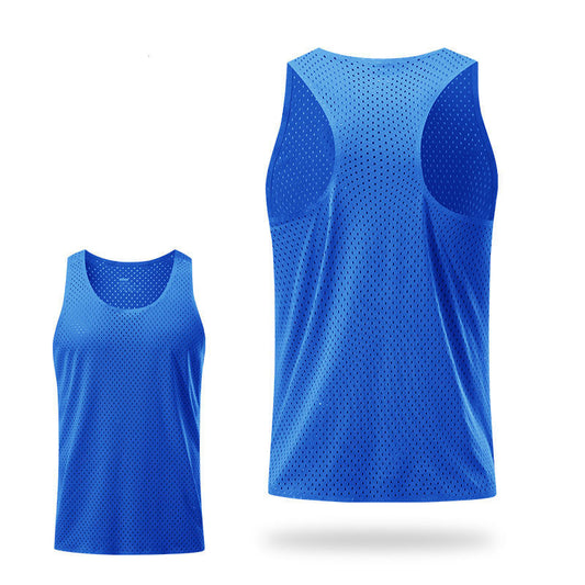 Sportex Ultra Light 61G Seamless Quick Dry Running Singlet for Men & Women - BLUE