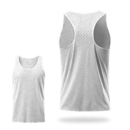 Sportex Ultra Light 61G Seamless Quick Dry Running Singlet for Men & Women - WHITE