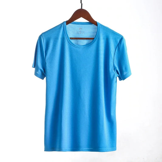 Sportex Quick Dry Running Sports T-Shirt for Men & Women Round Neck - SKY BLUE