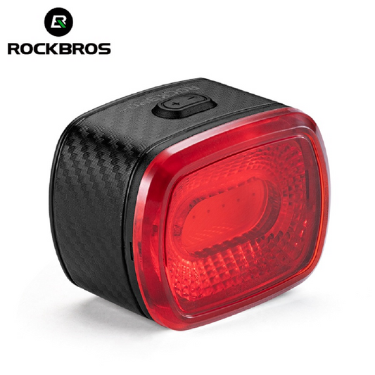 Rockbros BICYCLE LIGHT Q2S Smart IPX6 Waterproof TAIL LIGHT LED USB Rechargeable -- RED