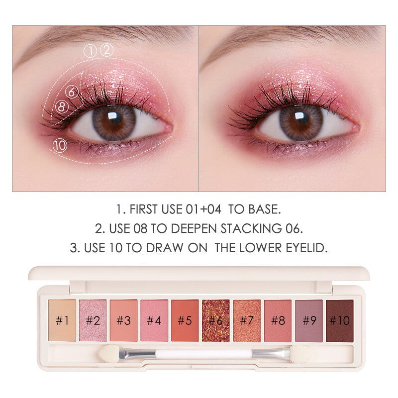 Focallure 10 Colors Eye shadow Palette