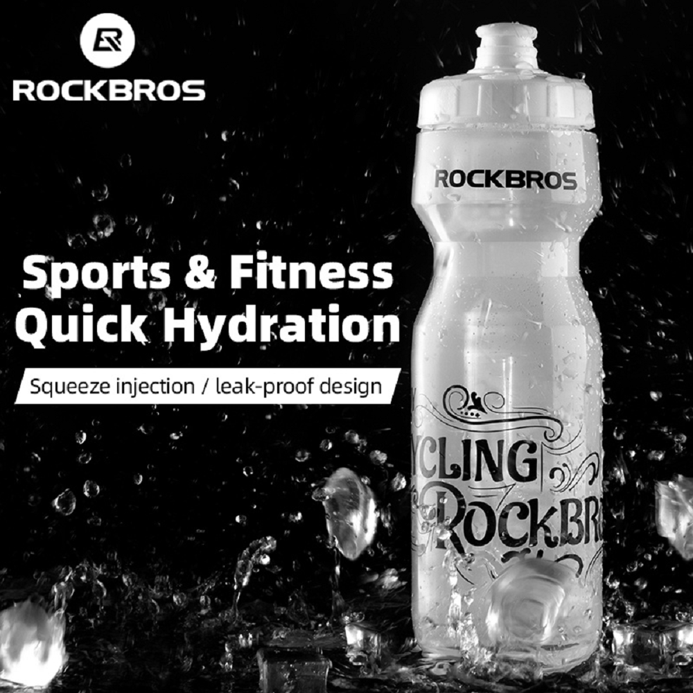 Rockbros CYCLING SPORTS WATER BOTTLE 600ml - WHITE