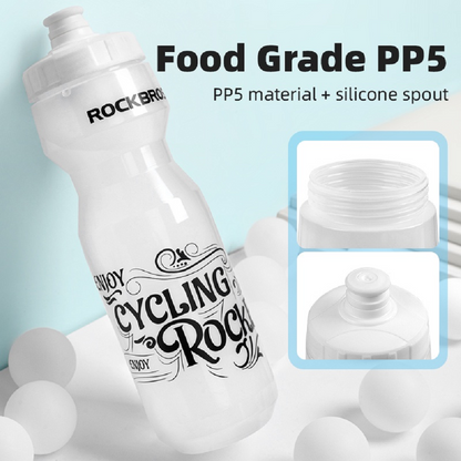 Rockbros CYCLING SPORTS WATER BOTTLE 600ml - WHITE