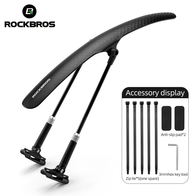 Rockbros Adjustable Front Or Rear FENDER Quick Release Mudguard - ONE PIECE