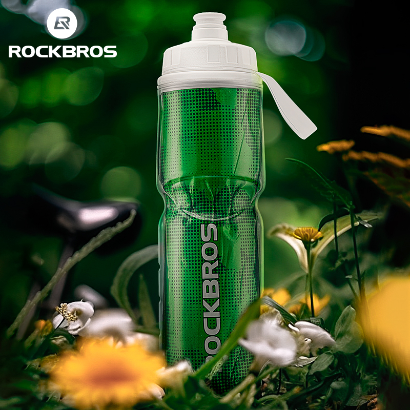 Rockbros INSULATED CYCLING Sports WATER BOTTLE with handle 670ml