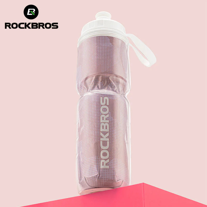 Rockbros INSULATED CYCLING Sports WATER BOTTLE with handle 670ml