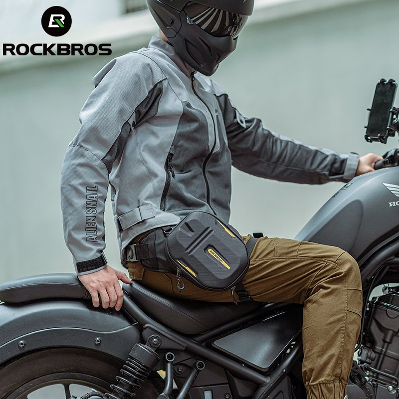 Rockbros Waterproof MOTORCYCLE LEG BAG Multifunctional Magnetic Leg Bag Hard Case