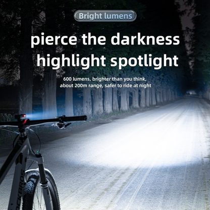 Rockbros BICYCLE FRONT LIGHT 600 Lumen LED Rechargeable