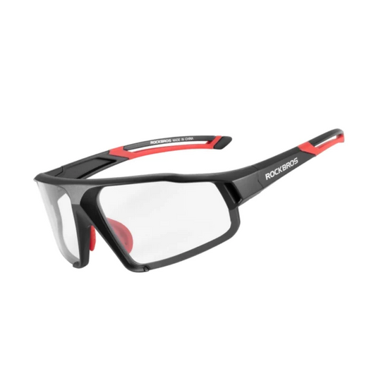 Rockbros PHOTOCHROMIC SPORTS GLASSES Cycling Outdoor UV400 Lens - BLACK