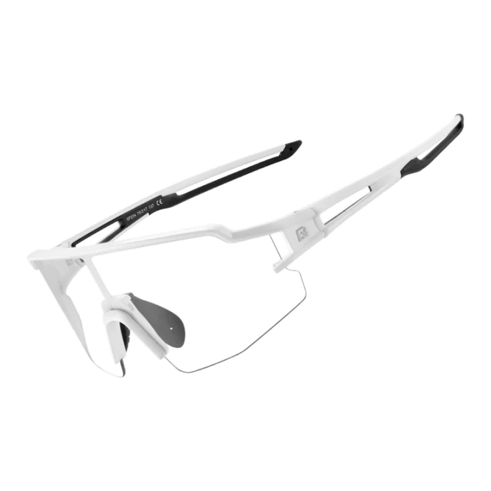 Rockbros Half Frame PHOTOCHROMIC SPORTS GLASSES UV400 - WHITE