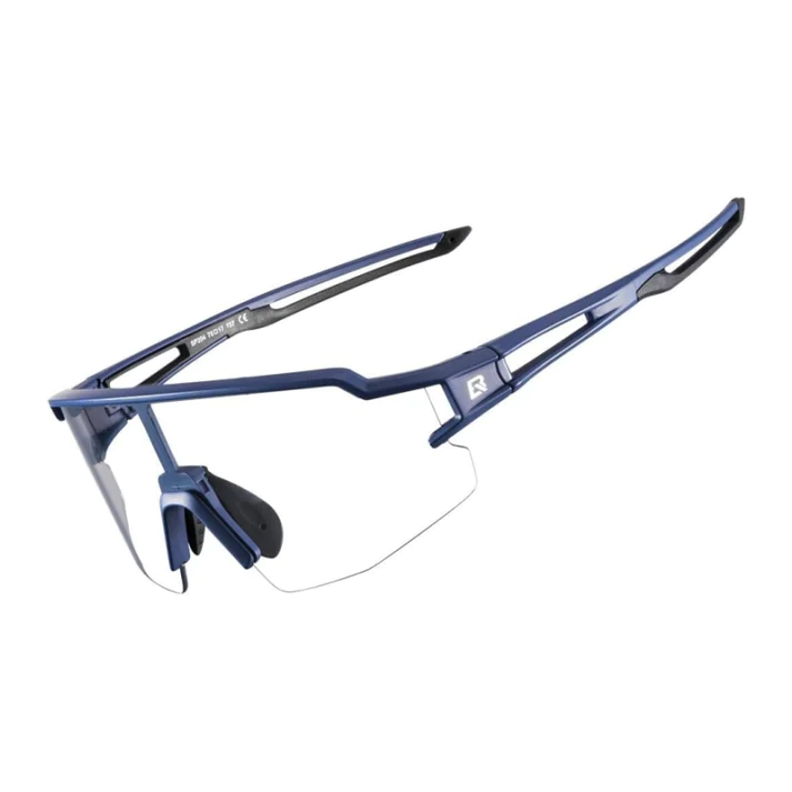 Rockbros Half Frame PHOTOCHROMIC SPORTS GLASSES UV400 - BLUE