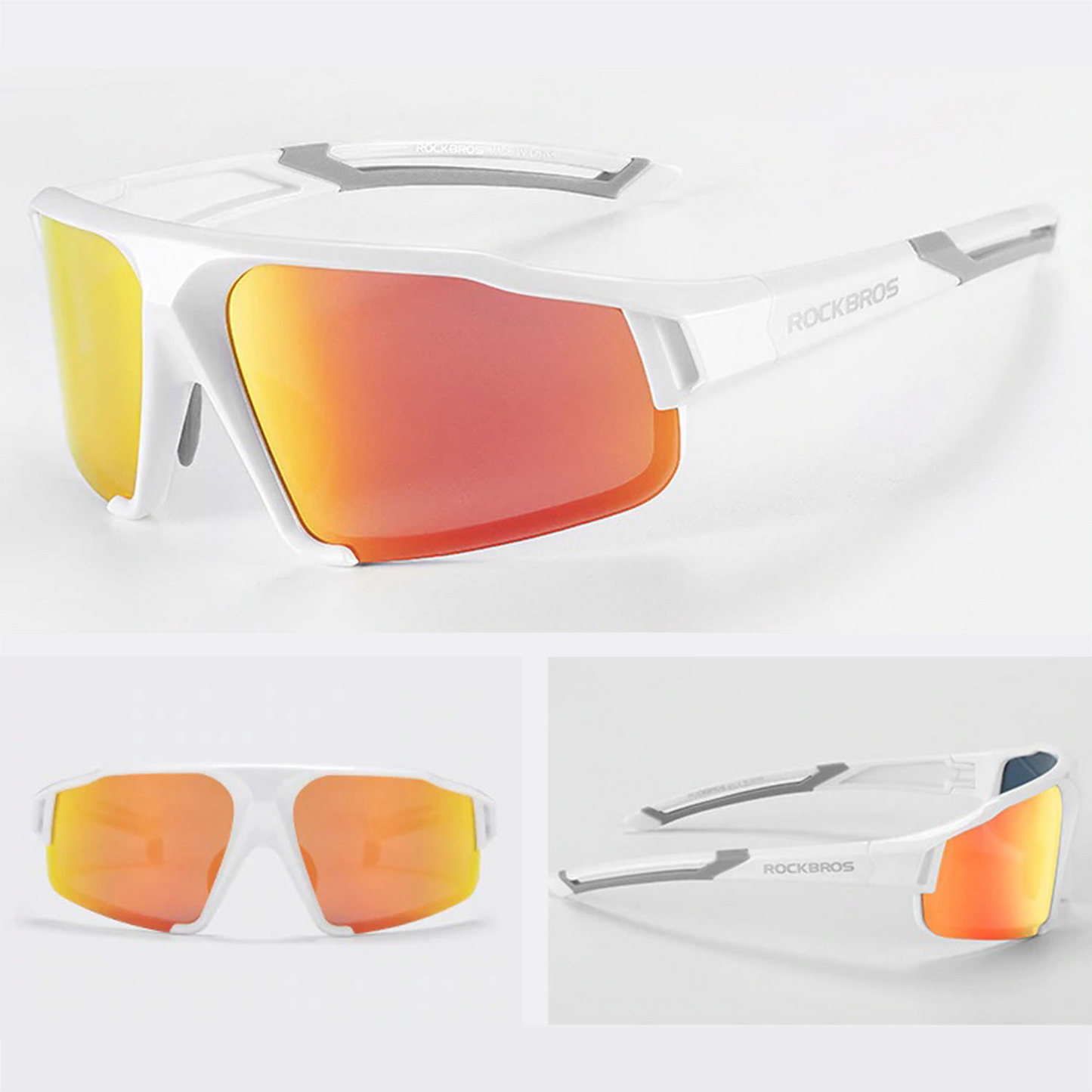 Rockbros POLARIZED SPORTS GLASSES Outdoor Cycling - PEARL WHITE