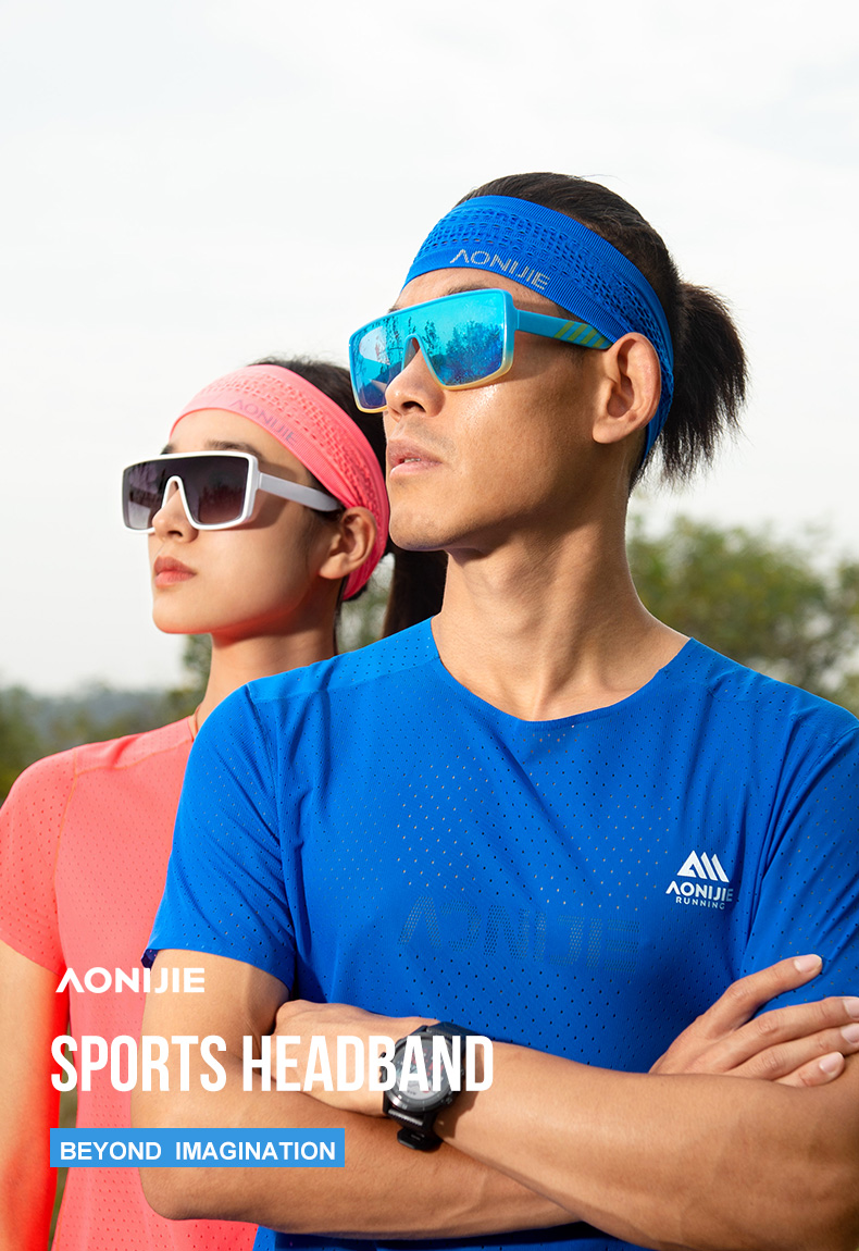 Aonijie E4423 Soft SPORTS HEADBAND for Men and Women - BLACK