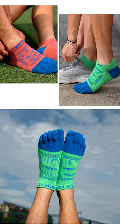 Aonijie  E4837 Low-Cut Running TOE SOCKS 3 Pairs - MEDIUM