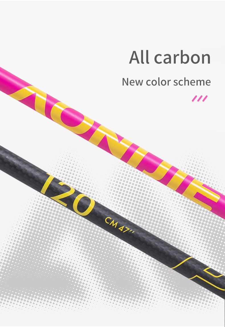 Aonijie E4214 CARBON RUNNING TREKKING POLE 120cm 1 pair - PINK