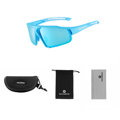 Rockbros MTB Road Bike POLARIZED GLASSES UV400 - BLUE