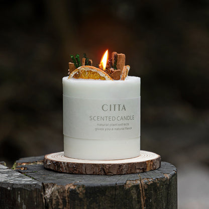 Citta Aromatherapy Home Fragrance SCENTED CANDLE (Orange Cinnamon scent)