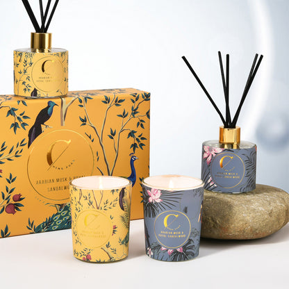 Citta Home Fragrance SCENTED CANDLE and REED DIFFUSER - Gift Box for Souvenirs/gifts