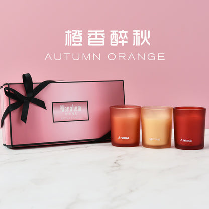 Aromatherapy SCENTED CANDLES w/ Gift Box- 3pcs SET