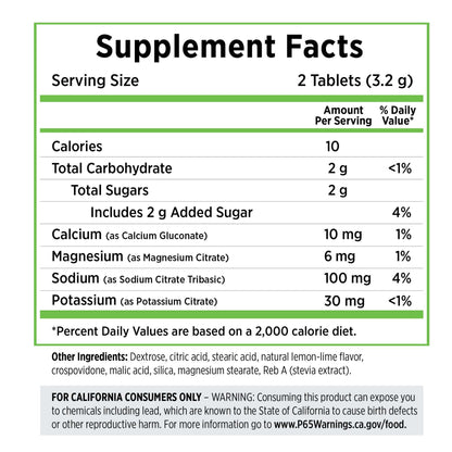 SaltStick FASTCHEWS - Lemon Lime - 60ct. Bottle