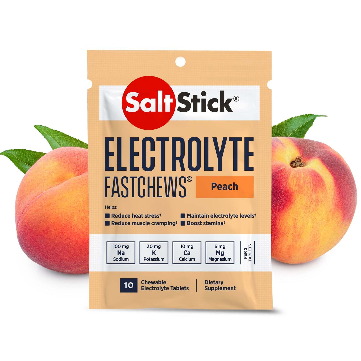 Saltstick Fastchews - Peach - 60ct bottle