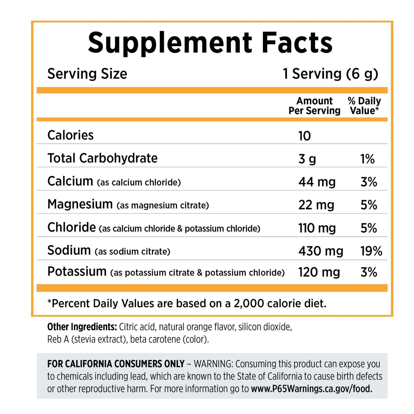 SaltStick DrinkMix - Tart Orange 40-Serving Tub