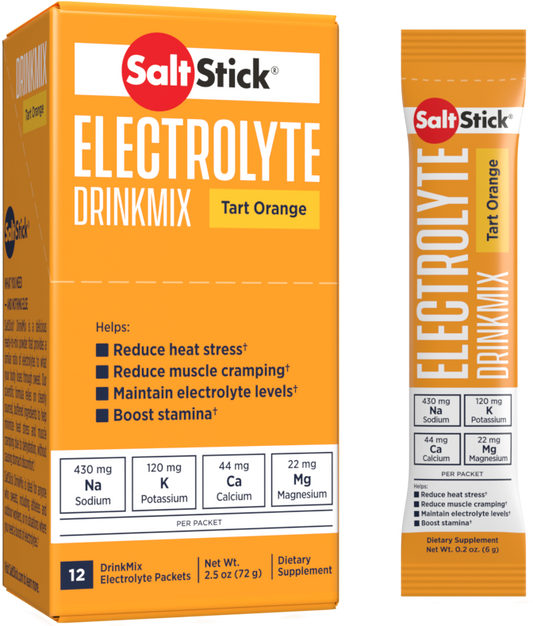 SaltStick DrinkMix - Tart Orange Single-Serve Stick Pack