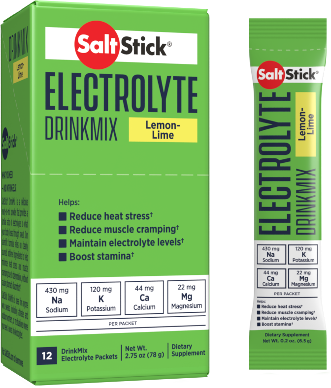 SaltStick DrinkMix - Lemon Lime Single-Serve Stick Pack