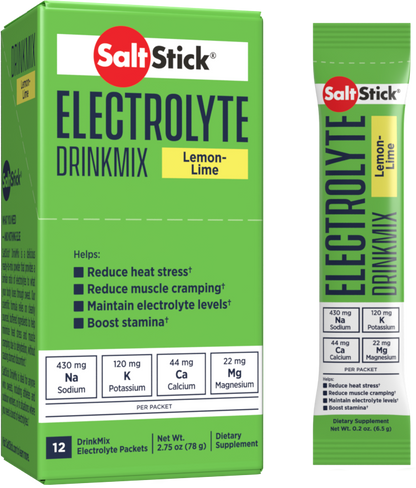 SaltStick DrinkMix - Lemon Lime Single-Serve Stick Pack