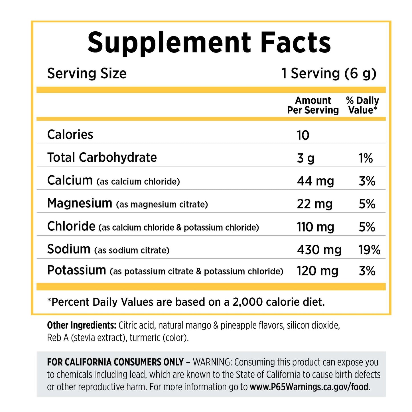 SaltStick DrinkMix - Tropical Mango 40-Serving Tub