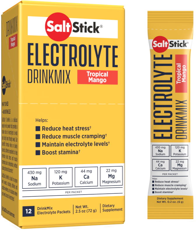 Saltstick DrinkMix Tropical Mango - Single-Serve Stick Pack