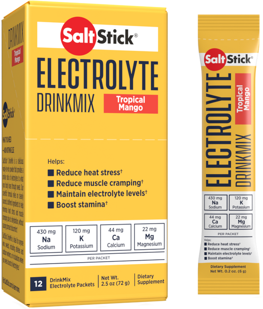 Saltstick DrinkMix Tropical Mango - Single-Serve Stick Pack