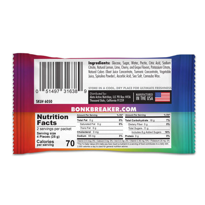 Bonk Breaker Rainbow Blast Energy Chews - 1 pack