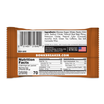 Bonk Breaker Root Beer w/ Caffeine Energy Chews - 1 pack