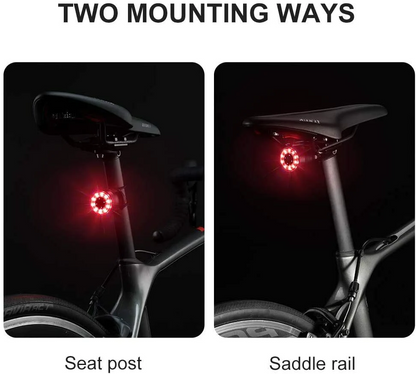 Rockbros BICYCLE TAIL LIGHT USB Rechargeable - MULTIPLE COLOR