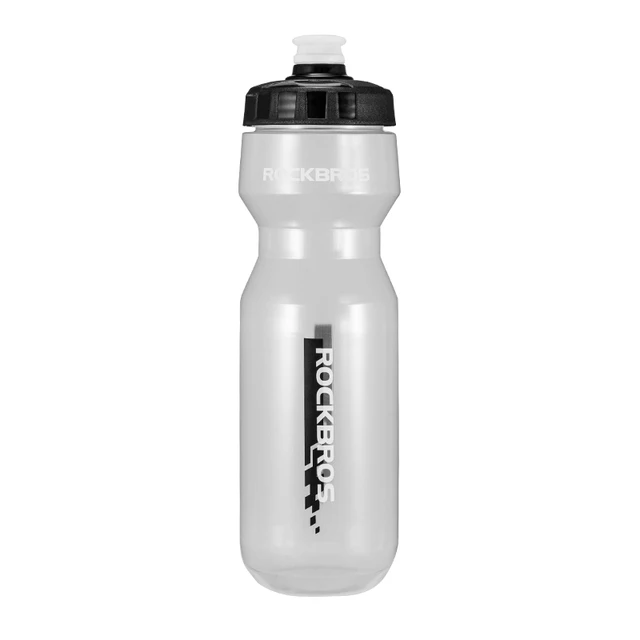 Rockbros Portable CYCLING BICYCLE WATER BOTTLE 750ml - BLACK TRANSPARENT