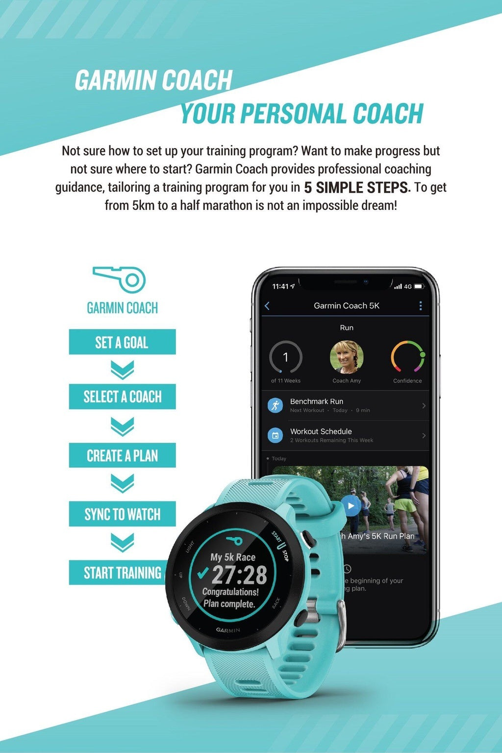 Garmin Forerunner 55 Running GPS Smartwatch